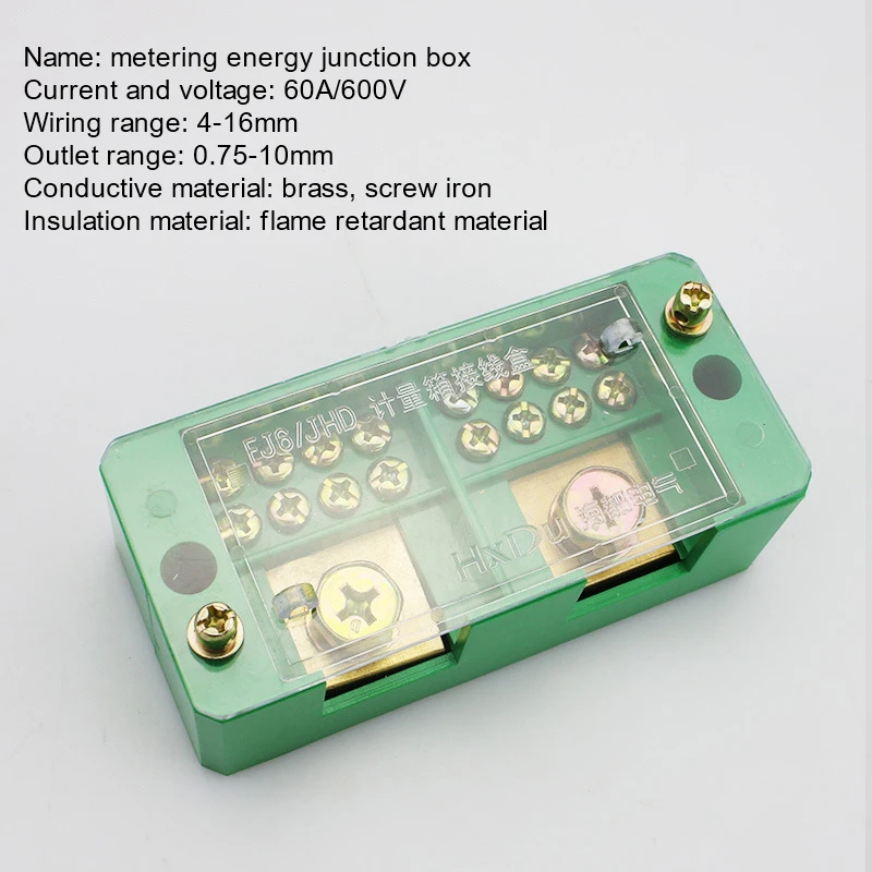 Single Phase Wire Terminal Box 2-IN 6/8-OUT FJ6/JHD Connector Household Wire Terminal Block for Electrical Wiring