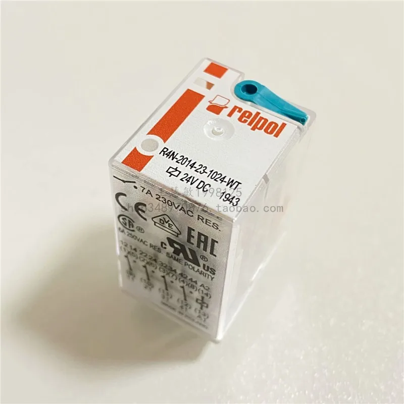 R4N - 2014-23-1024 - WT | RELPOL Electromagnetic Relay 6A 24VDC 14 Pin