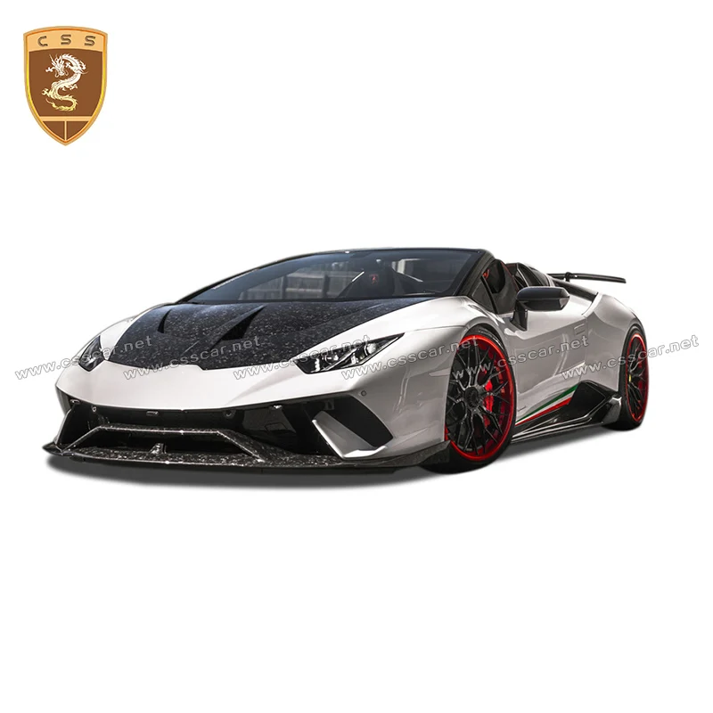 

Real Twill Dry Carbon Fiber Engine Bonnet Hood For Huracan/LP580/LP610/LP640 upgrade 1016 Style Car Replacement Hood Cover