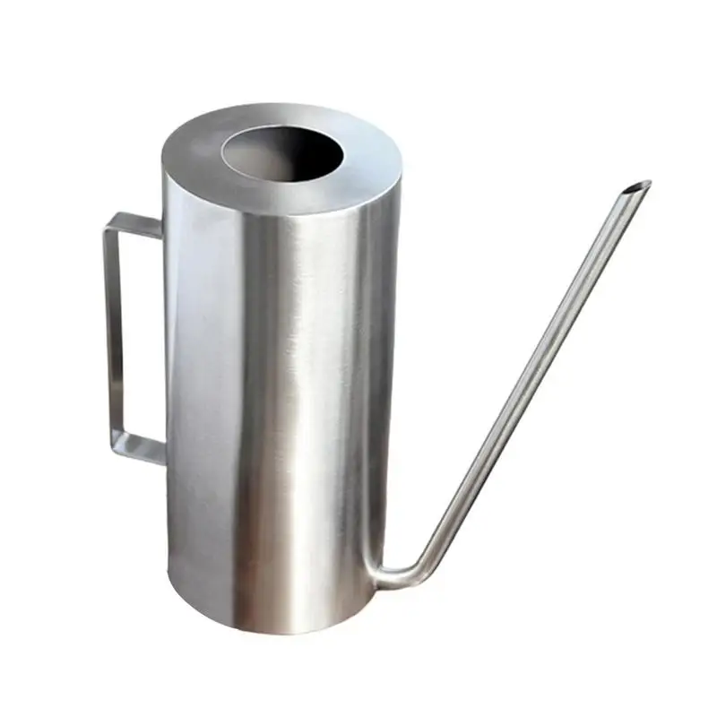 

Silver Metal Watering Can Stainless Steel Long Spout Watering Can 1.5 L Small Metal Watering Can For Indoor Plants Flower