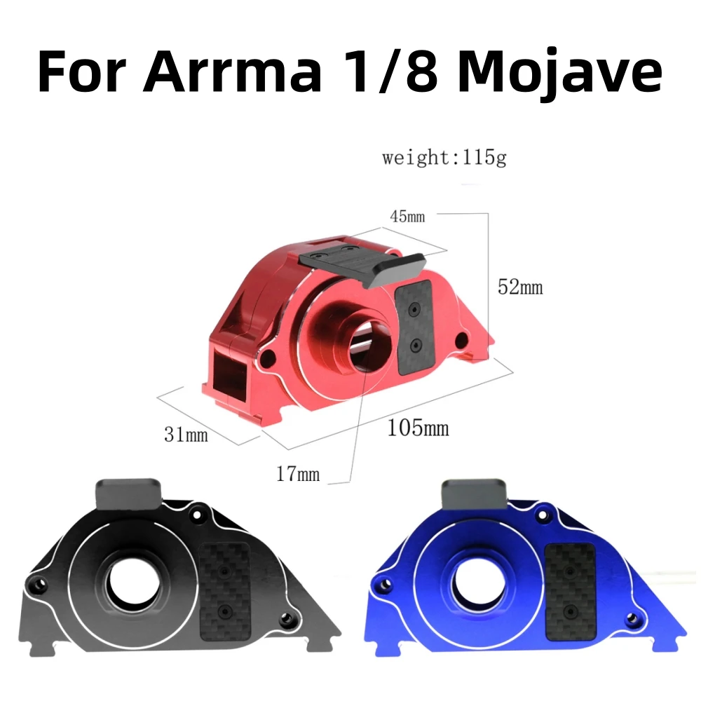 

For Arrma 1/8 Mojave Aluminum Alloy Gear Box ARA311169 ARA311192 Blue/Red/Black RC Car Model Modification Parts Fitting