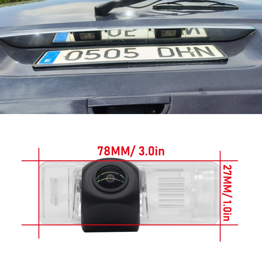 140 درجة HD سيارة الرؤية الخلفية عكس الكاميرا لمرسيدس بنز فيتو W639 2003 ~ 2018 2019 مقاوم للماء للرؤية الليلية كاميرا احتياطية