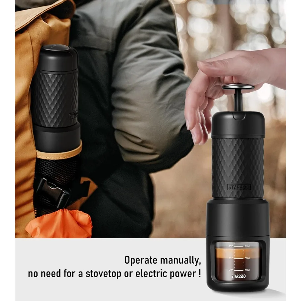 

Espresso Maker & Upgraded D6 PLUS Manual Coffee Grinder