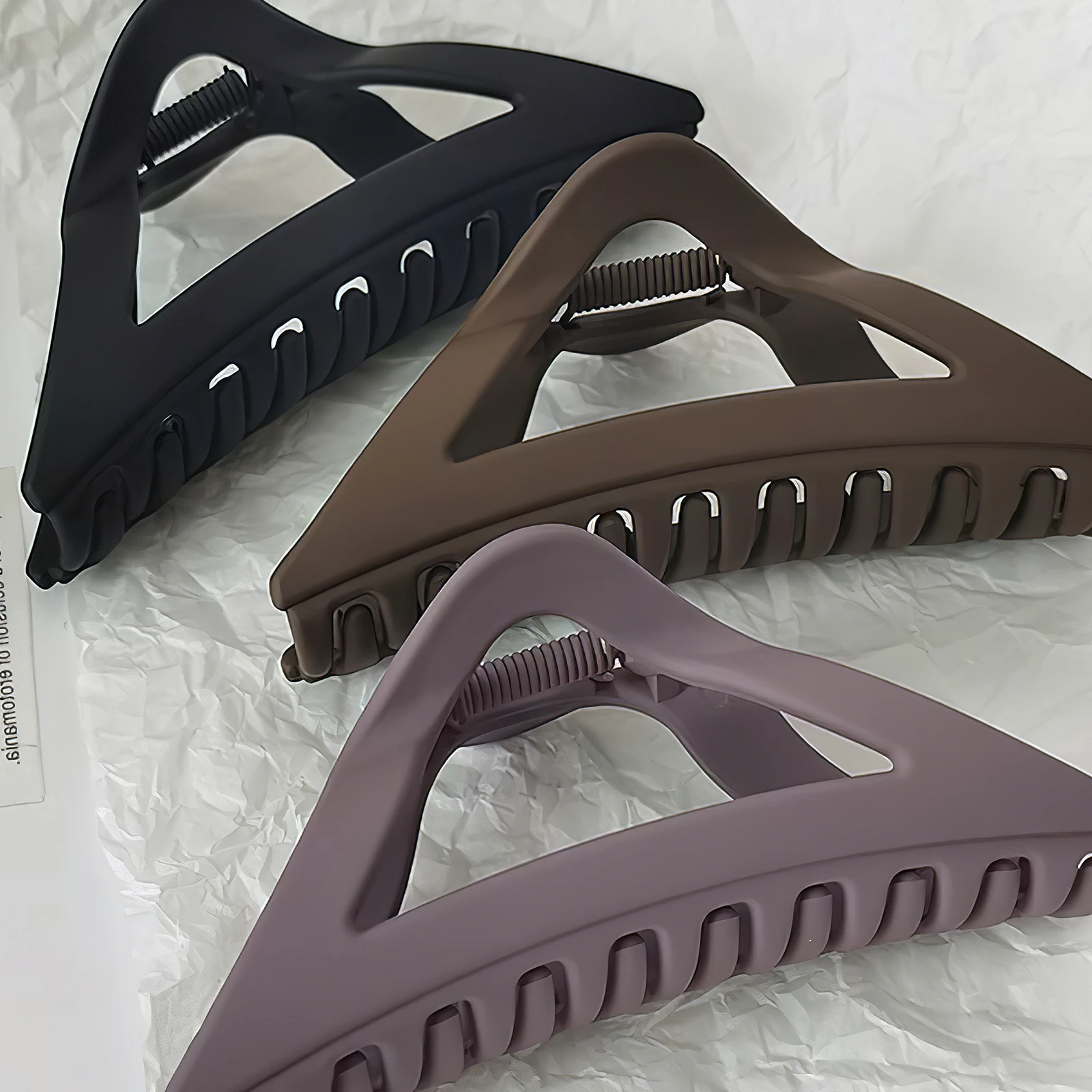 

8pcs Triangle Claw Clips Large Hollow Clamp Medium Clips For Women Decorative Hair Accessories Styling Tools For Thick Fine Hair
