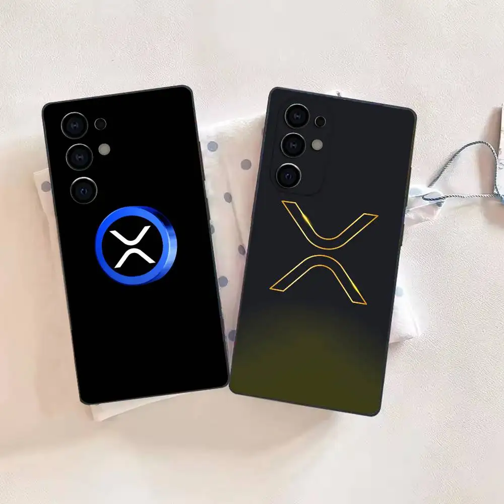 wealth XRP Crypto Ripple Phone Case For Samsung S26,25,24,21,22,21,20,10,9,8,7,6,Ultra,Plus,Fe, Lite Black Cover