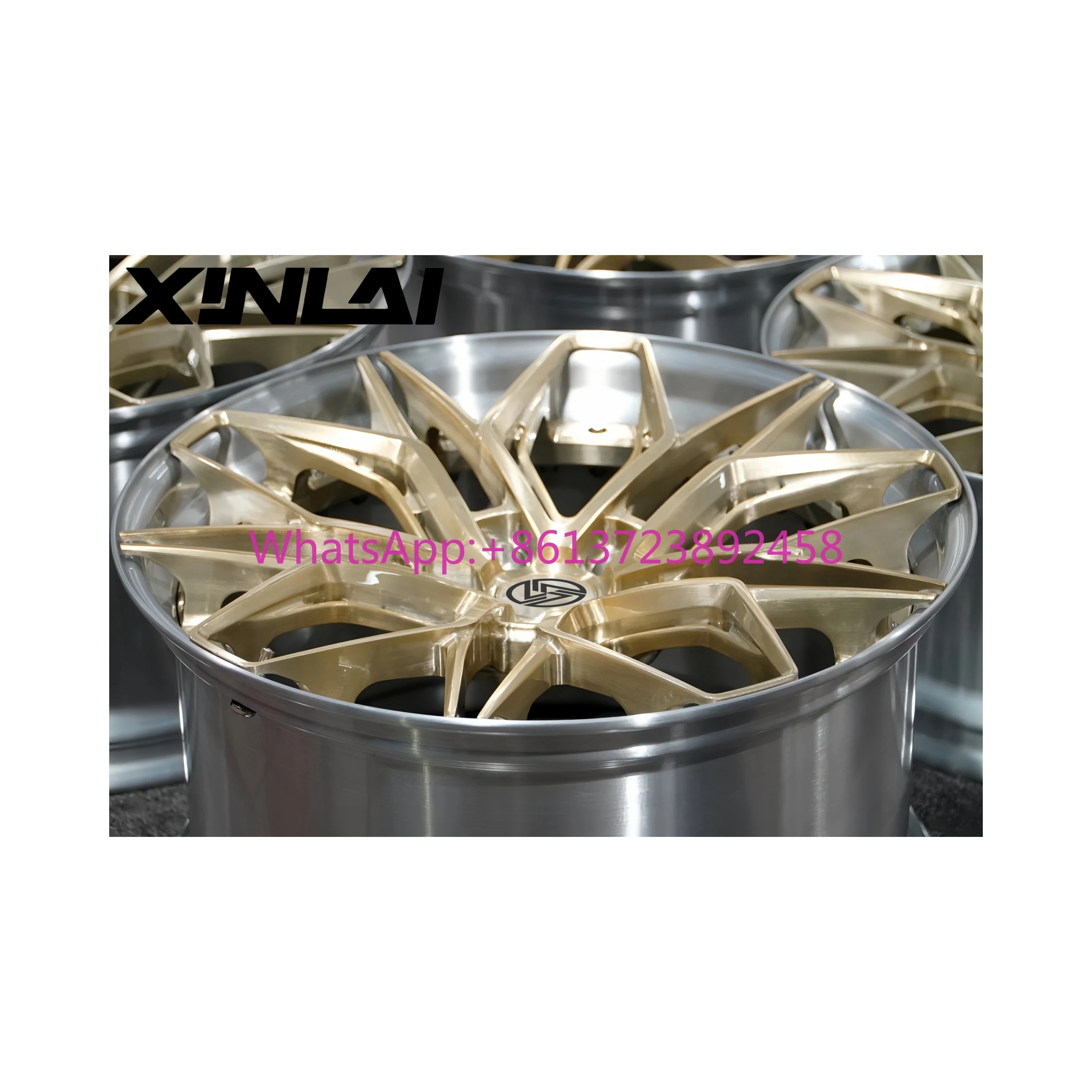 

XINLAI Hot Sale Deep Concave Custom Forged Brushed Wheel 18 19 20 21 22 Inch 5x114.3 5x120 5x112 Passenger Car Wheels for Car