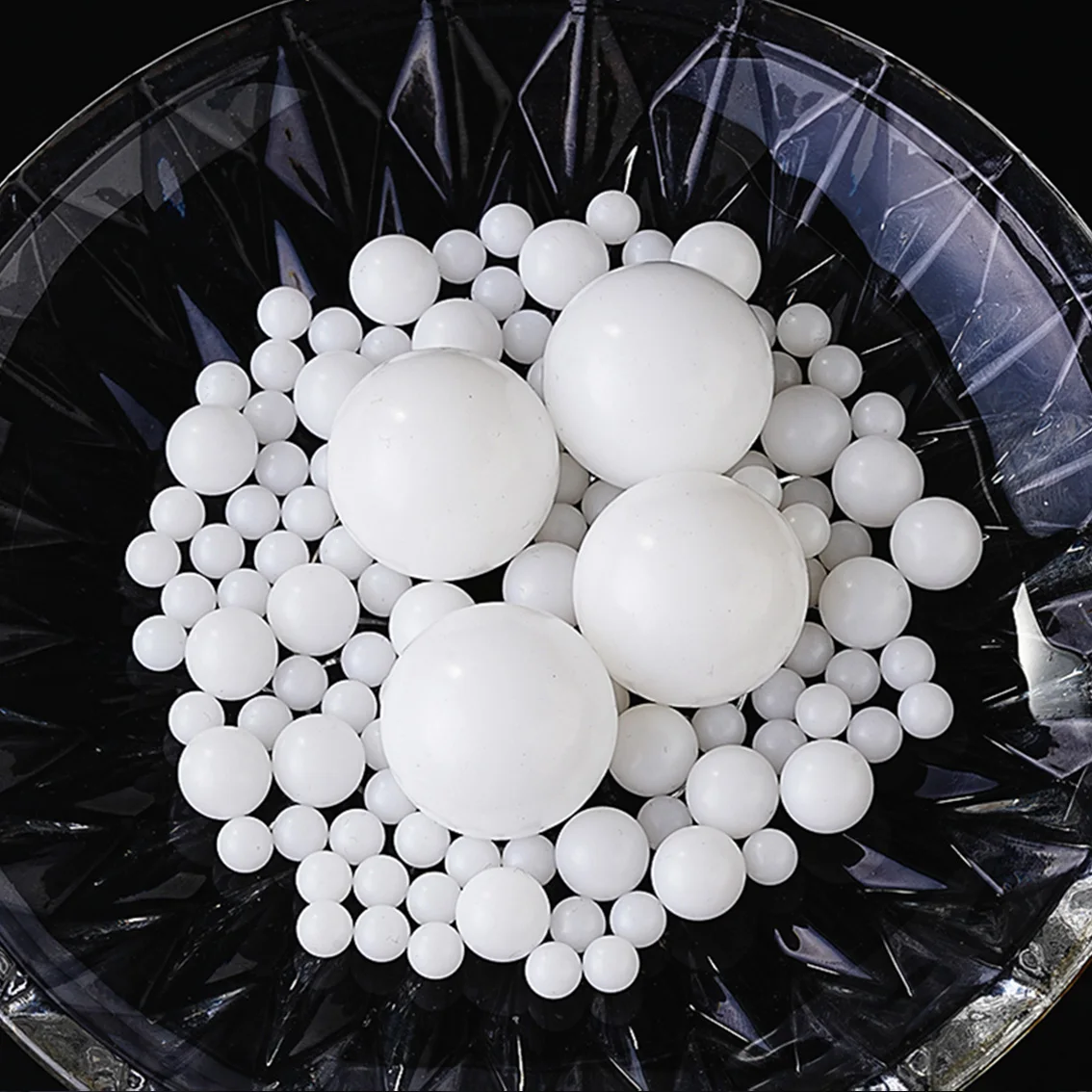 10-100Pcs Polyoxymethylene POM Solid Ball Diameter 1mm~50.8mm White Bearing Balls POM Plastic High-Precision Industrial Pellets