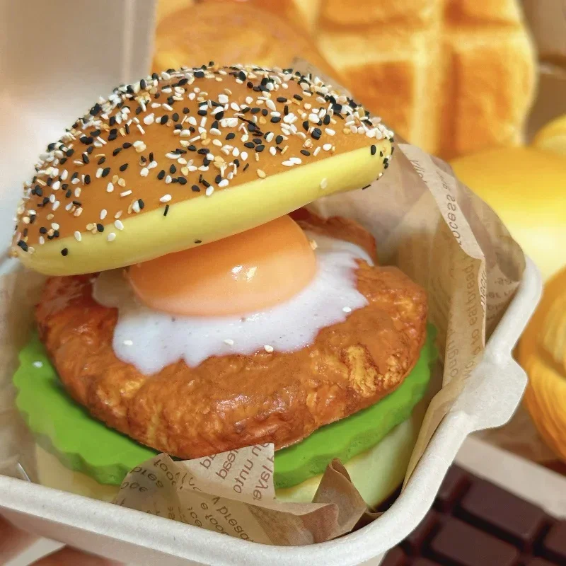 ビッグバーガー スクイーズ スローライジング ビッグチーズ ハンバーガーブレッド スクイーズ スローリバウンド スクイーズトイ ストレス解消 ハンドリラックストイ