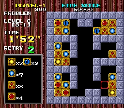 HU-CARD เครื่องยนต์พีซี16บิต: puzznic (เวอร์ชั่นญี่ปุ่น!!)