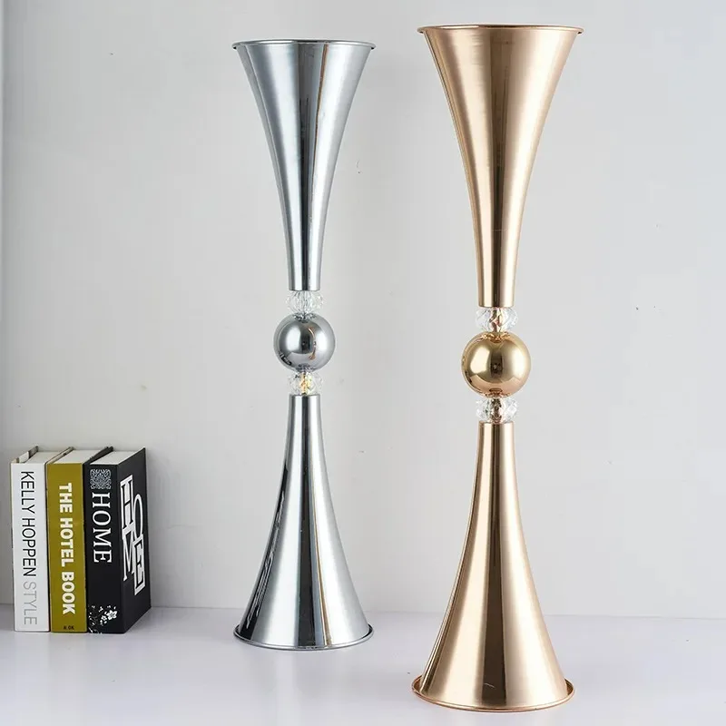 

Metal Candle Holders for Home Decoration, Candlesticks for Wedding Centerpieces, Event Flower, Road Lead, 10 PCs/Lot