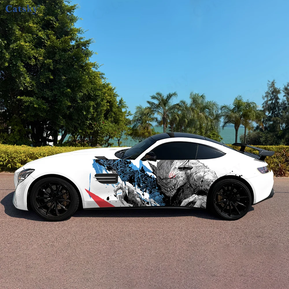 

Fierce Devil Splash Car Vinyl Wraps Decal Self-adhesive PVC Sticker Suitable for Trucks SUV Decoration Auto Accessories Gift