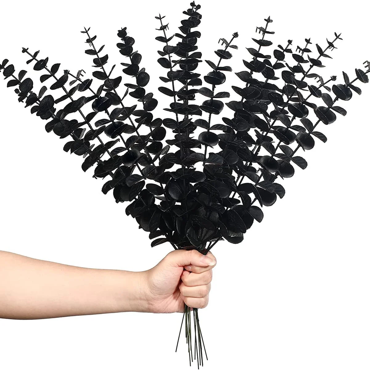 10/20pcs Artificial Plants Eucalyptus Leaves Fake Plants Vase Home Table Party Wedding Bridal Bouquet Decorations Outdoor Garden image 3