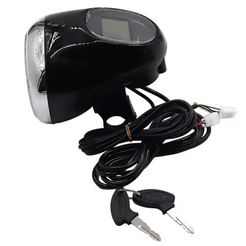 AA67-Electric Scooter Meter Headlight With Battery Display Bluetooth Functionality For Citycoco Models