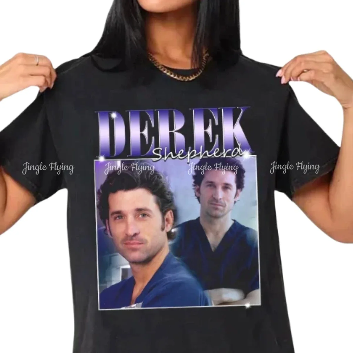 90s Vintage Derek Shepherd Grey S Anatomy Tv Series Tshirt Sweatshirt Unisex Heavy Cotton Tee