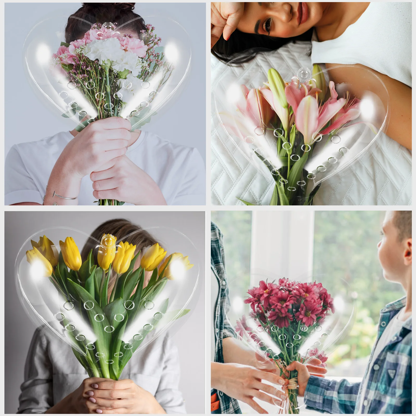 

Acrylic Bouquet Making Material Package Flower Accessories Floral Boxes Wrapper