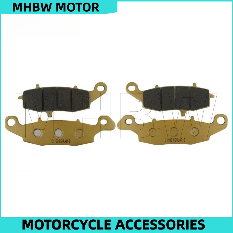 Front 2 Pairs Motorcycle Brake Pads for Cfmoto 400nk 650nk 650tr 650mt 650gt 650tr-g 10-13 / 14-19