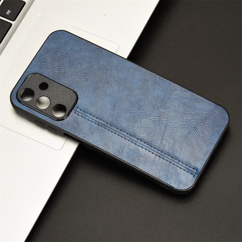 For Samsung Galaxy A15 4G Case Suture Soft Edge PU Leather Hard Phone Cover For Samsung A15 GalaxyA15 A 15 4G Case