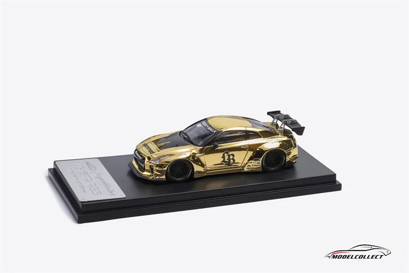 

(Pre-order) Model Collect MC 1:64 GT-R R35 LB Chrome Gold limited999 Diecast Model Car