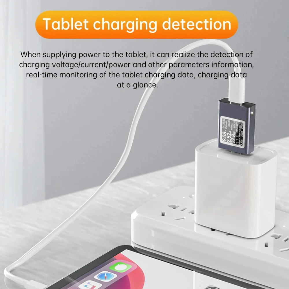 

Измеритель мощности USB-C, 4.5-50В, 12А, с функцией измерения времени работы, амперметр, вольтметр, цифровой дисплей, детектор зарядного устройства USB-кабеля, цифровой мультиметр