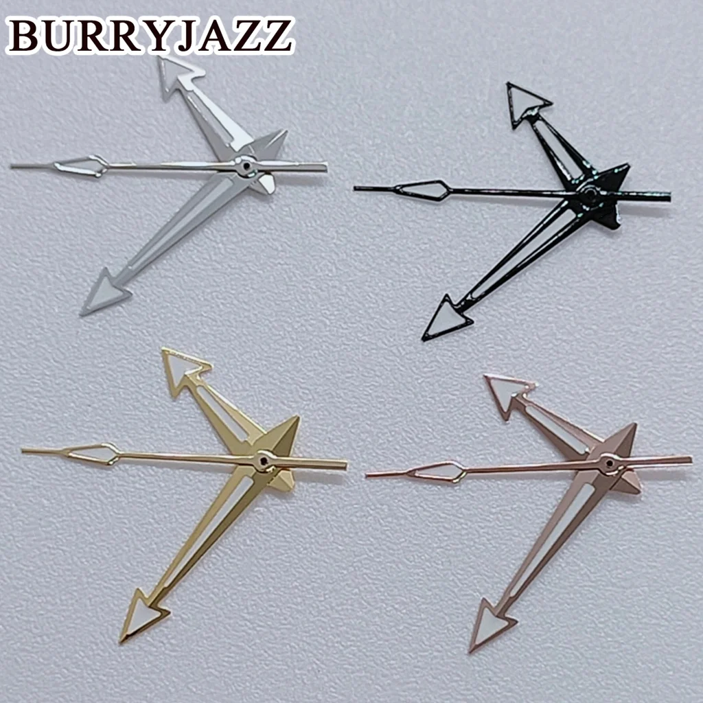 BURRYJAZZ NH35 NH36 NH38 7S26 7S36 4R35 4R36 Стрелки часов Черный Серебристый Золотой Розовое Золото Стрелки Зеленый Светящийся