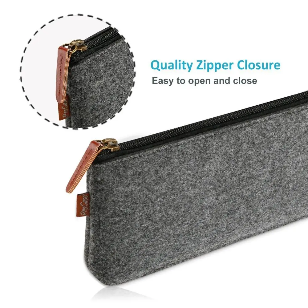 High Quality Portable Pencil Case Felt Large Capacity Pen Bags Durable Stationery
