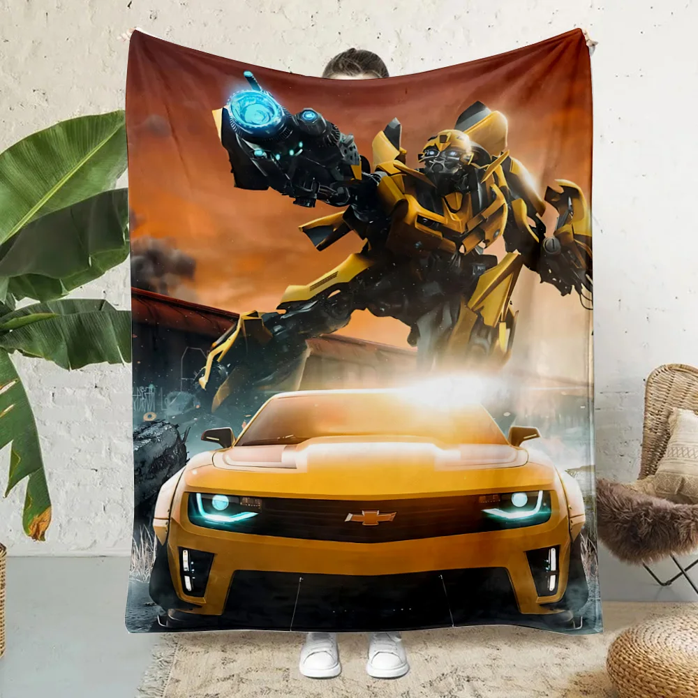 HD T-Transformers Autobots Printed Blanket Picnic Blankets Warm Blanket Soft and Comfortable Blanket Home Travel Birthday Gift