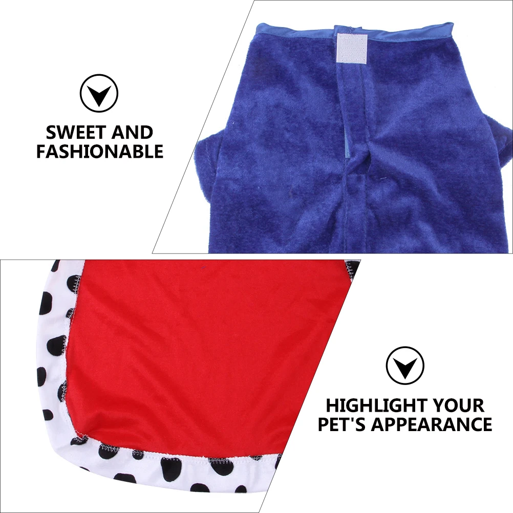 

Dog Crown Hat Dogs King Costume Jack Pet Costumes for Grooming Cloak Coats Small and Cape Travel