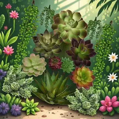 

14pcs Artificial Decor Lifelike Micro Landscape For Mini Garden Wall Decor Fake Micro Landscape Decorations Potted Plants