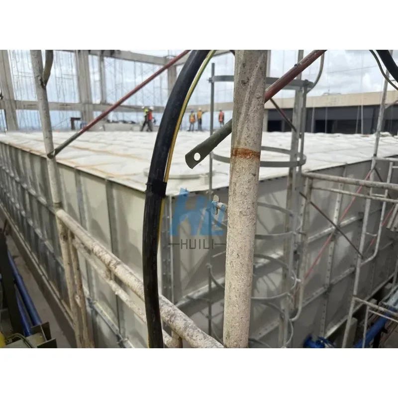 Huili Hot Sale Fiberglass Panel SMC Rain Water Storage Tank Food Grade 1000-10000L Square Design 1 Year Warranty SS304