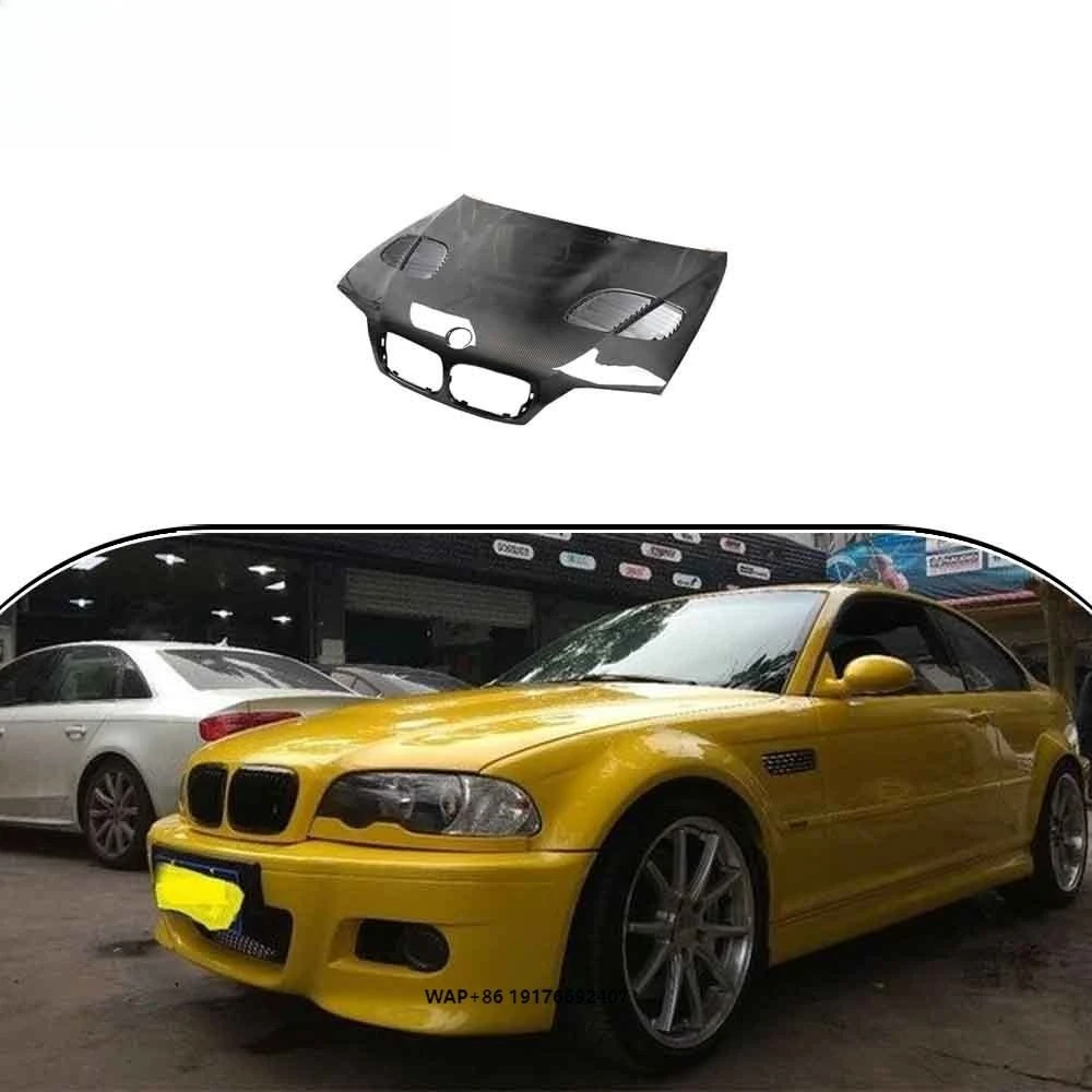 

High-Quality Carbon Fiber Car Bumper & Engine Hood forBMW E46 2002-2005