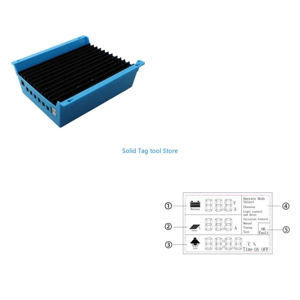 

4XFD MPPT Solar Panel Regulator 100/80/150/200A Auto Solar Battery Regulator for Electronic Device Easy to Use