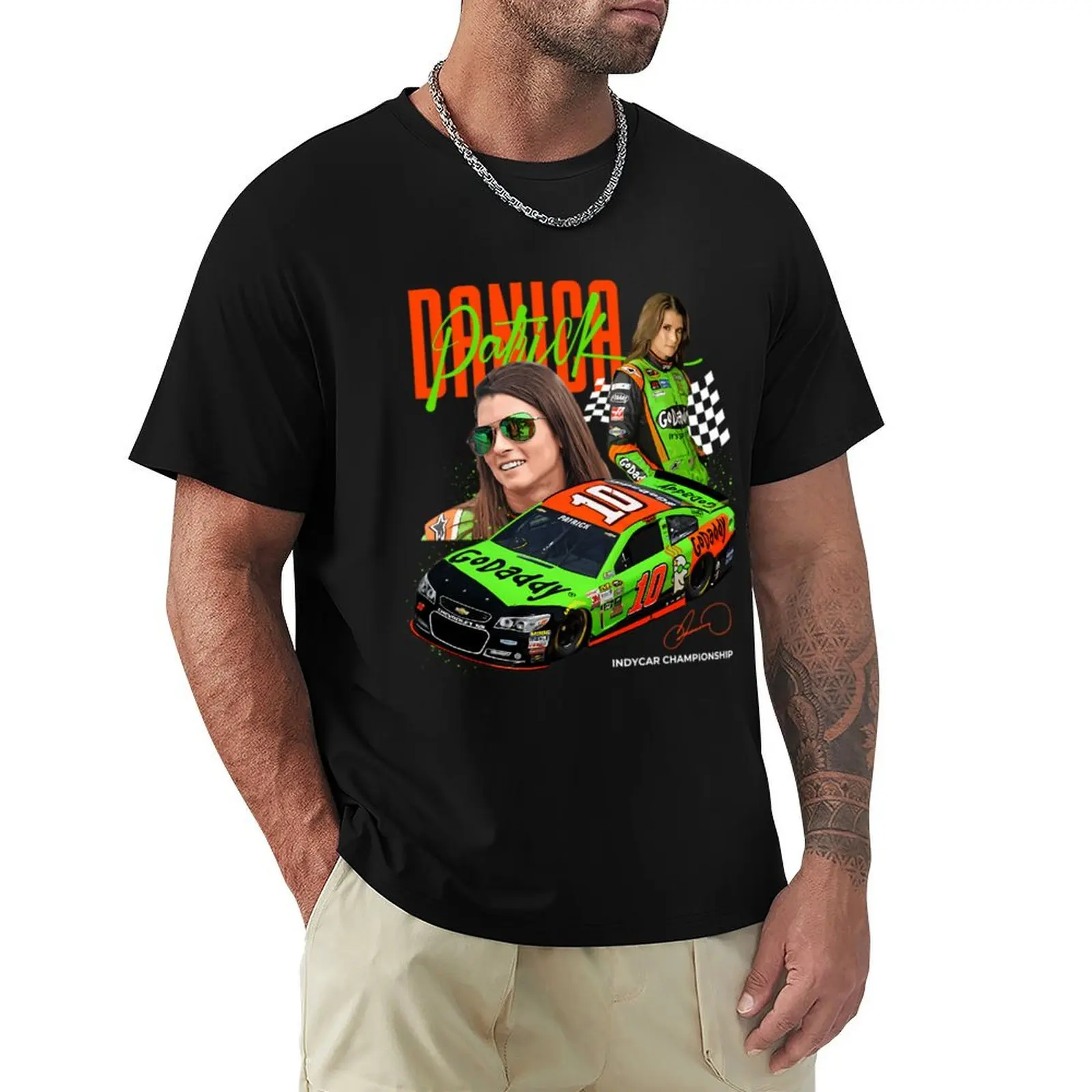 Camiseta Danica Patrick de manga corta para entrenamiento y rendimiento