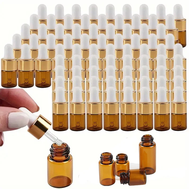 

20/30/50Pcs 1ml 2ml 3ml 5ml Mini Dropper Bottles for Essential Oil Aromatherapy Bottles With Cap Cosmetic Empty Containers