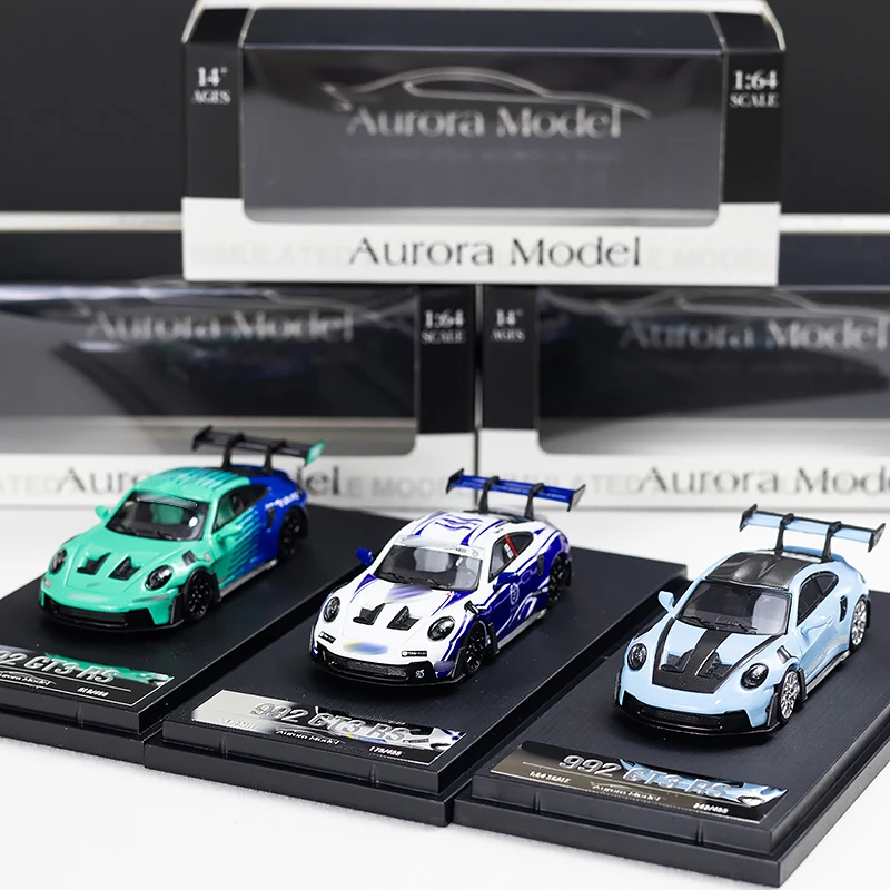 AM 1:64 992 GT3 RS Painted alloy model Collection decoration