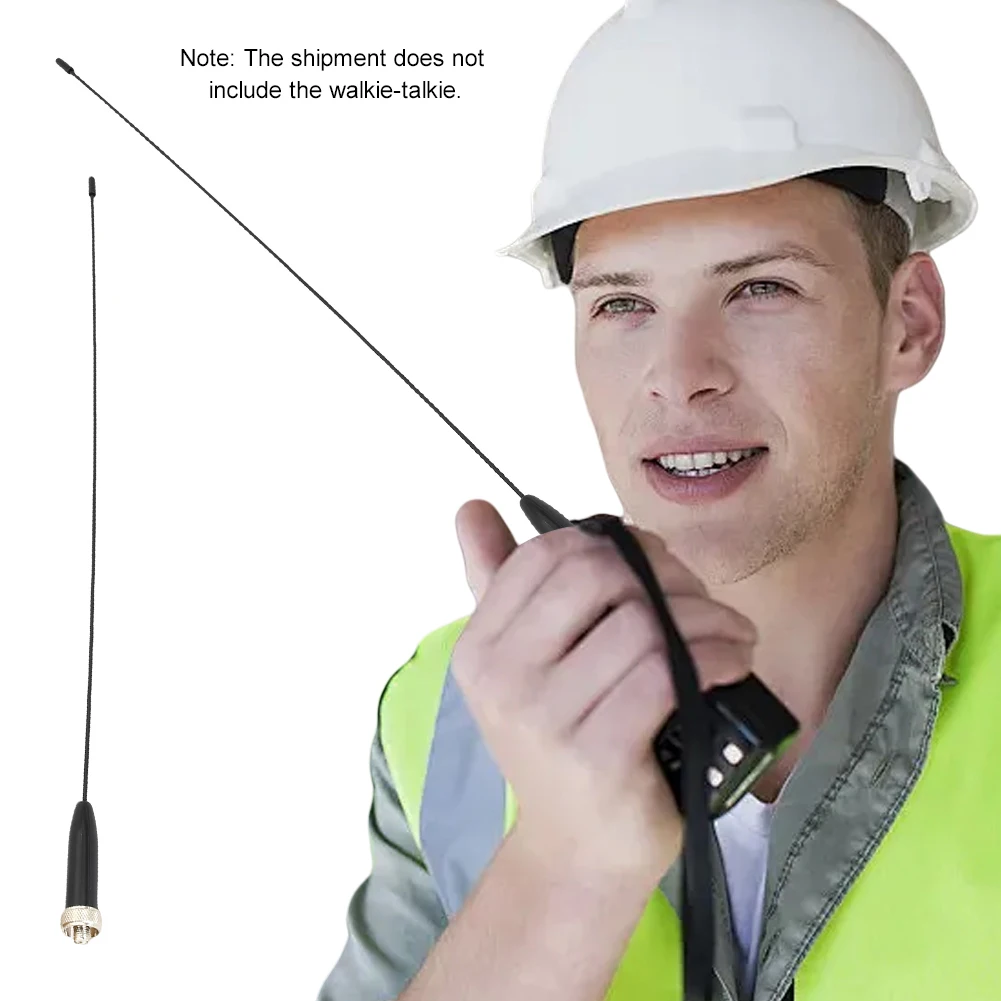 

RH771S 144/430MHz Dual Band UHF VHF Titanium Alloy Whip 2.15dB/3.4dB High Gain SMA-Female for Baofeng Kenwood Ham Two Way Radio