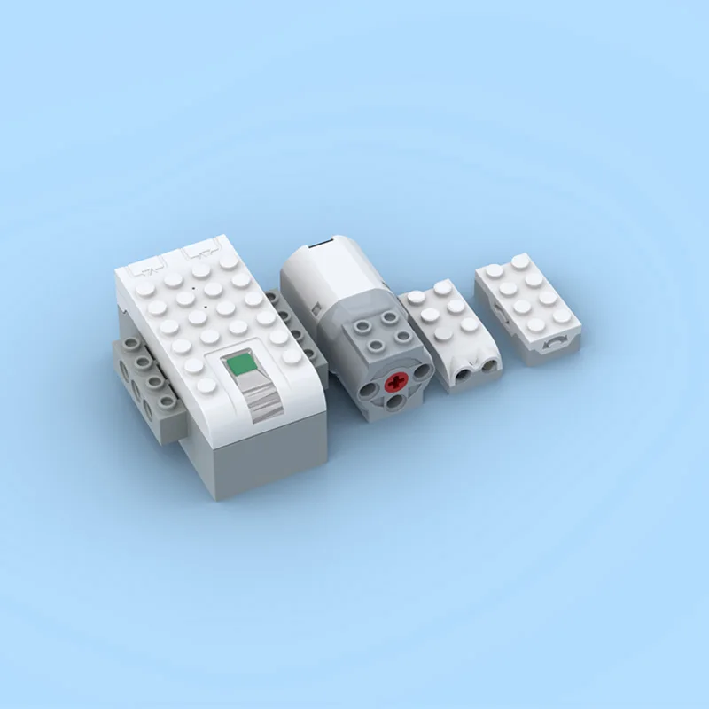 Sensores de movimiento de inclinación con función de potencia técnica, motores de concentrador inteligente principal, bloques de construcción educativos, piezas de ladrillos aptas para juguete WEDO 45300