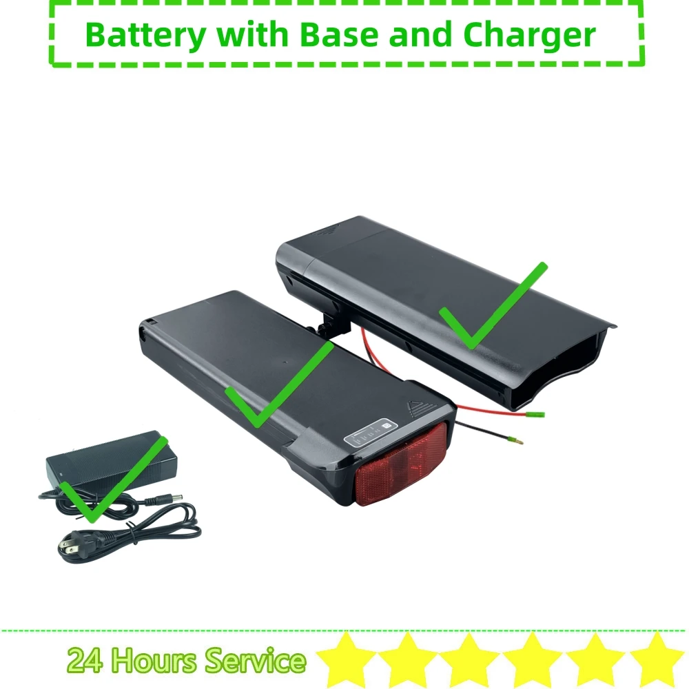 Achter Ebike Batterij 36V 10Ah 10.4Ah 14Ah 24V Bagagedrager Mount voor Zündapp Z802 Zundapp Z802 Hiper motor vouw x1 E-bike