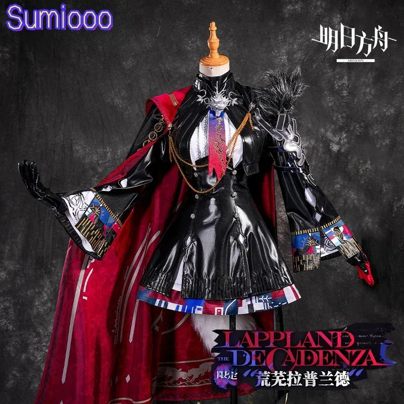 

Lappland the Decadenza Косплей Костюм Хэллоуин Рождество Ролевые игры Вечеринка Комикс Выставка Игровая одежда XS-XXL Маска парик обувь