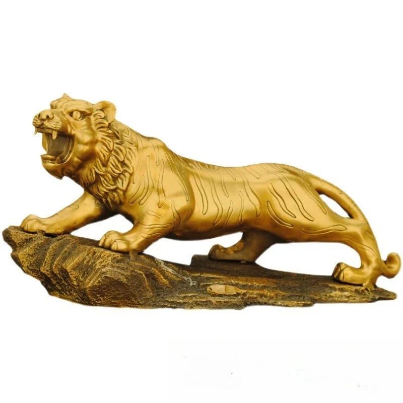 Pure copper tiger ornament Zodiac tiger copper tiger large home living room decoration