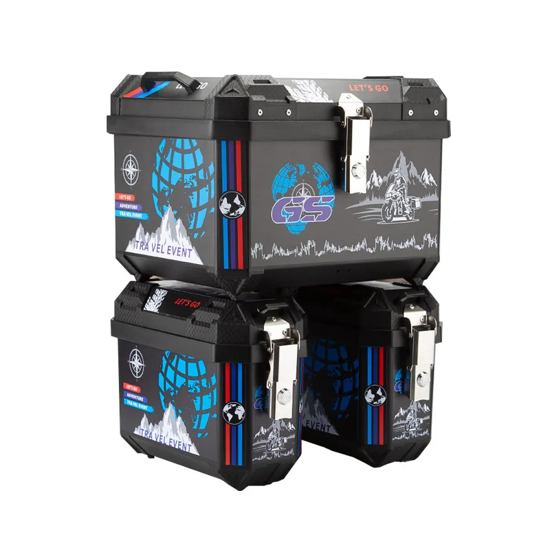 Motorcycle trunk quick dismantling design, wear-resistant and anti-drop, with lock design, safer travel, general electric