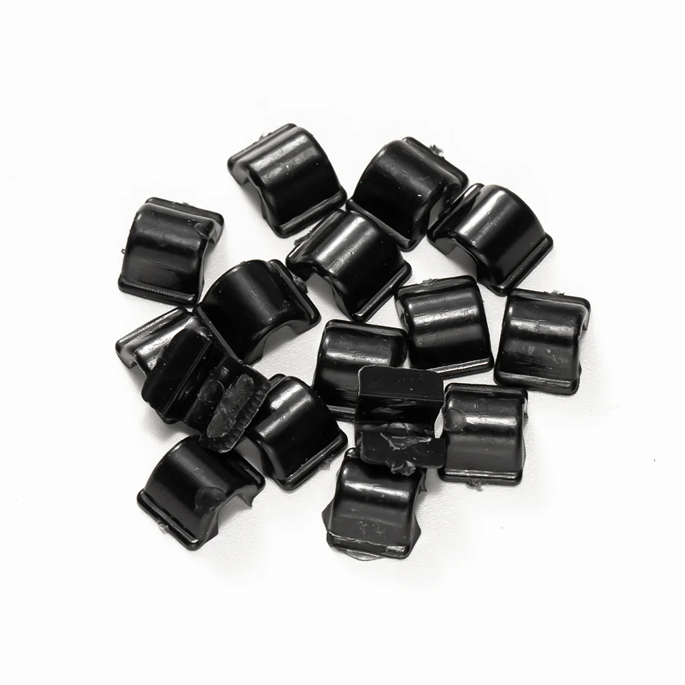 100pcs Plastic Buckle Clasp Connector For DIY Elastic Hair Rubber Ties Bands Bow Jewelry Making Supplies Accessories Materials