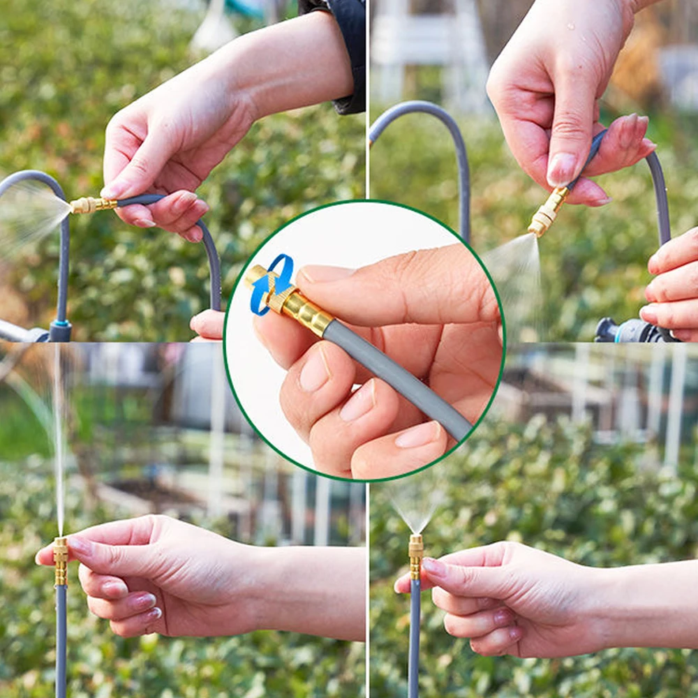 OD. 6.35mm Free-Bend Nozzle Atomizer Sprayer 5/10/20pcs Flexible Nozzle for Outdoor Courtyard Plants Atomization Watering