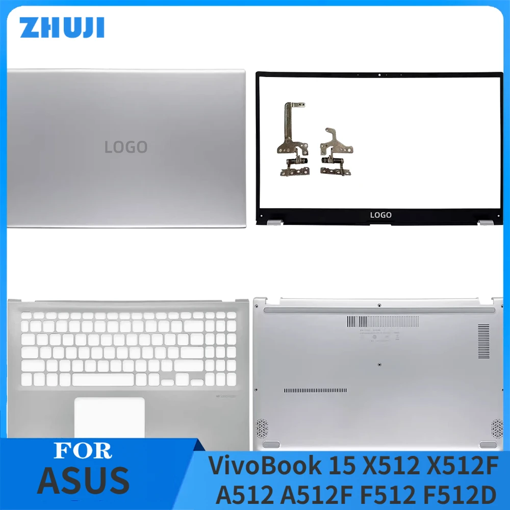 

For ASUS VivoBook 15 X512 X512F A512 A512F F512 F512D New Laptop LCD Back Cover Front Bezel Palmrest Bottom Case Hinges plastics