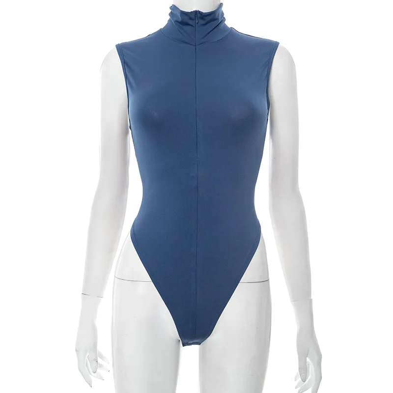 Vrouwen Solid 3-delige set coltrui mouwloze rits bodysuits top + bodycon minirokken + benen covers mode streetwear pakken