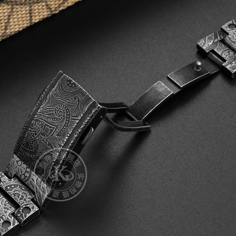 New DW5600 Metal Set Watch Strap Case 316L Stainless Steel Carved Pattern Watchband for DW5000 DW-5600 GW-B5600 Bezel Belt Tools