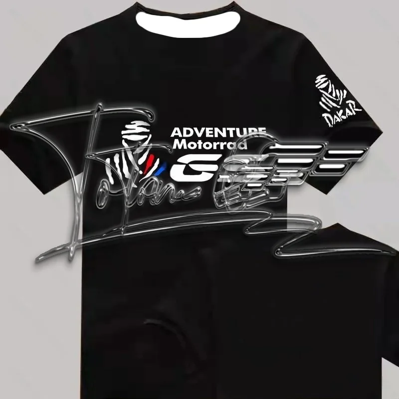 

2025 New Dakar Motorcycle Racing Graphic T-shirt, Men's Clothing, High Quality Cotton T-shirt for Men and Women, Streetwear