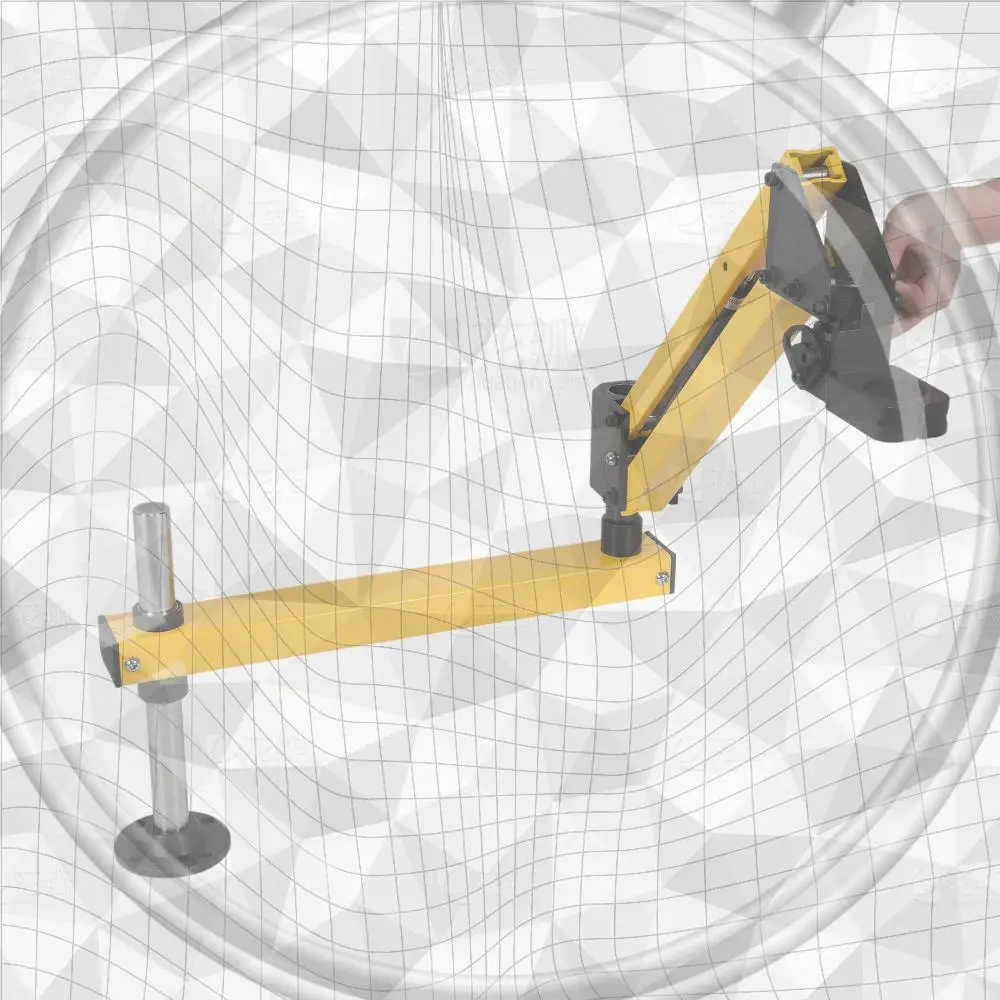 

Pneumatic Tapping Machine Arm Aluminum Alloy Pneumatic Universal Tapping Bracket High Strength Handheld Hardware Tool