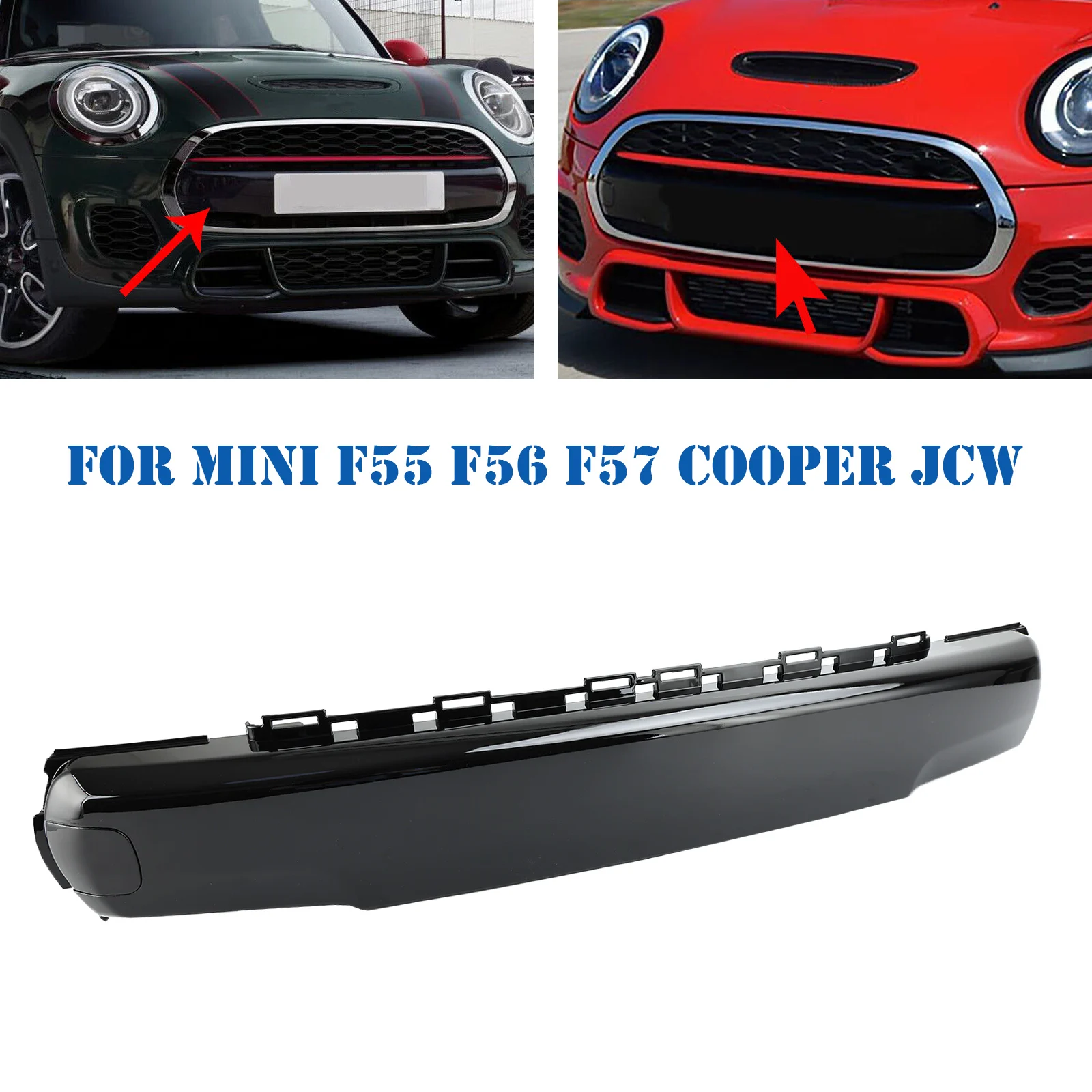 Areyourshop Car Front Number Plate Cover for Mini Cooper F55 F56 F57 JCW 51117337791 7337791 