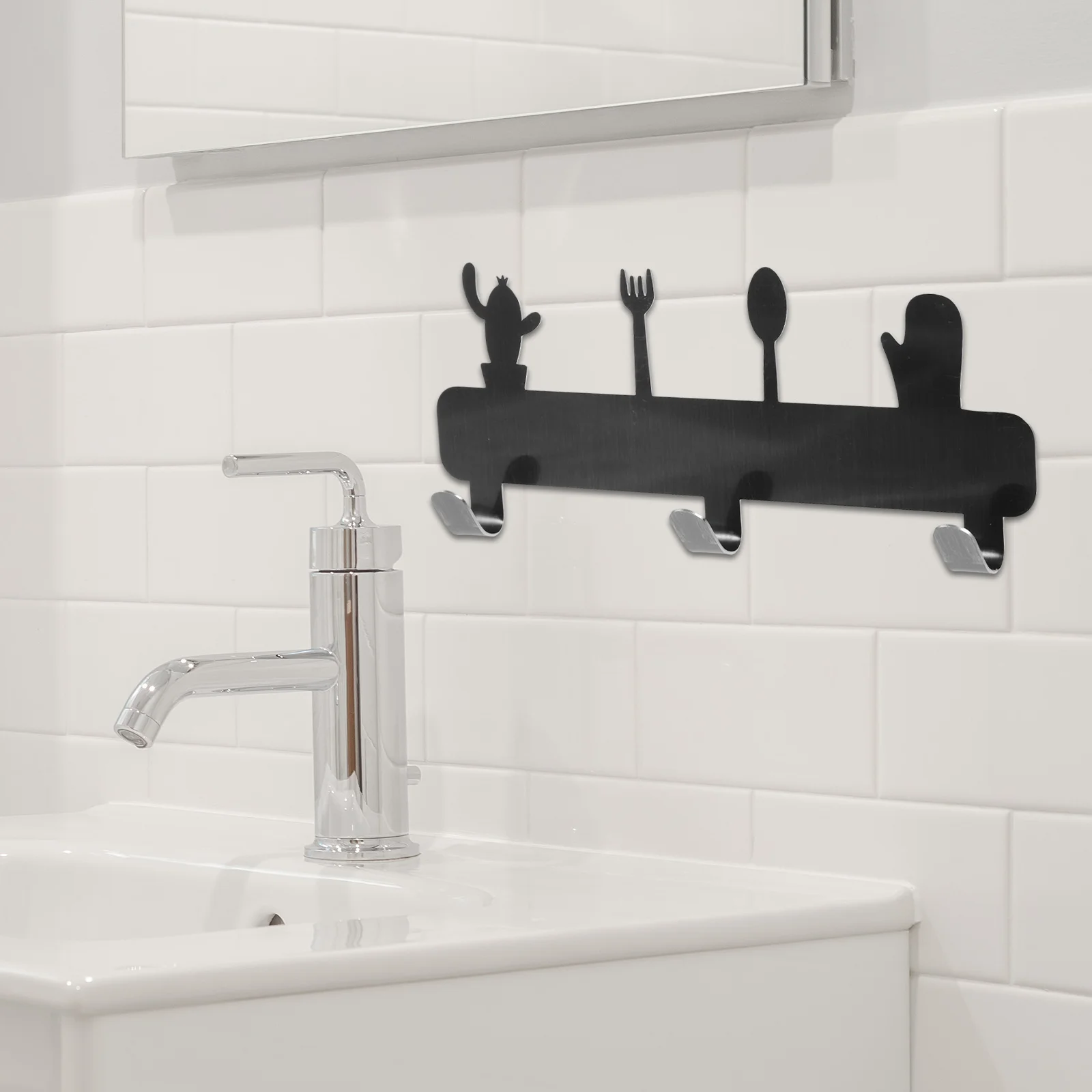 

Heavy Duty Wall Hook Rack Stainless Steel Clothes Coat Hat Towel Holder for Bathroom Kitchen Entryway Bedroom Modern Space