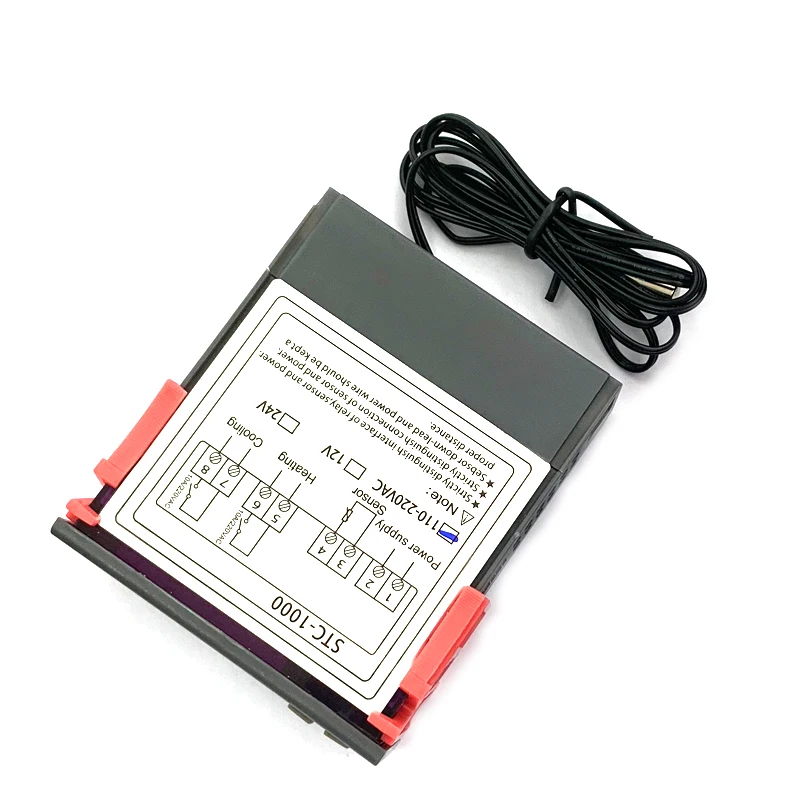 1 قطعة STC-1000 STC 1000 الرقمية متحكم في درجة الحرارة ترموستات منظم الحرارة حاضنة التتابع LED 10A التدفئة التبريد #3